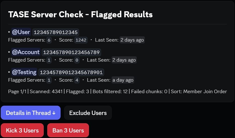 Server Check Command